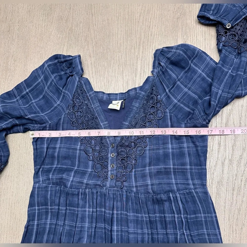 Anthropologie Akemi + Kin Plaid Kerchief Dress – Size 2 - Picture 6 of 12